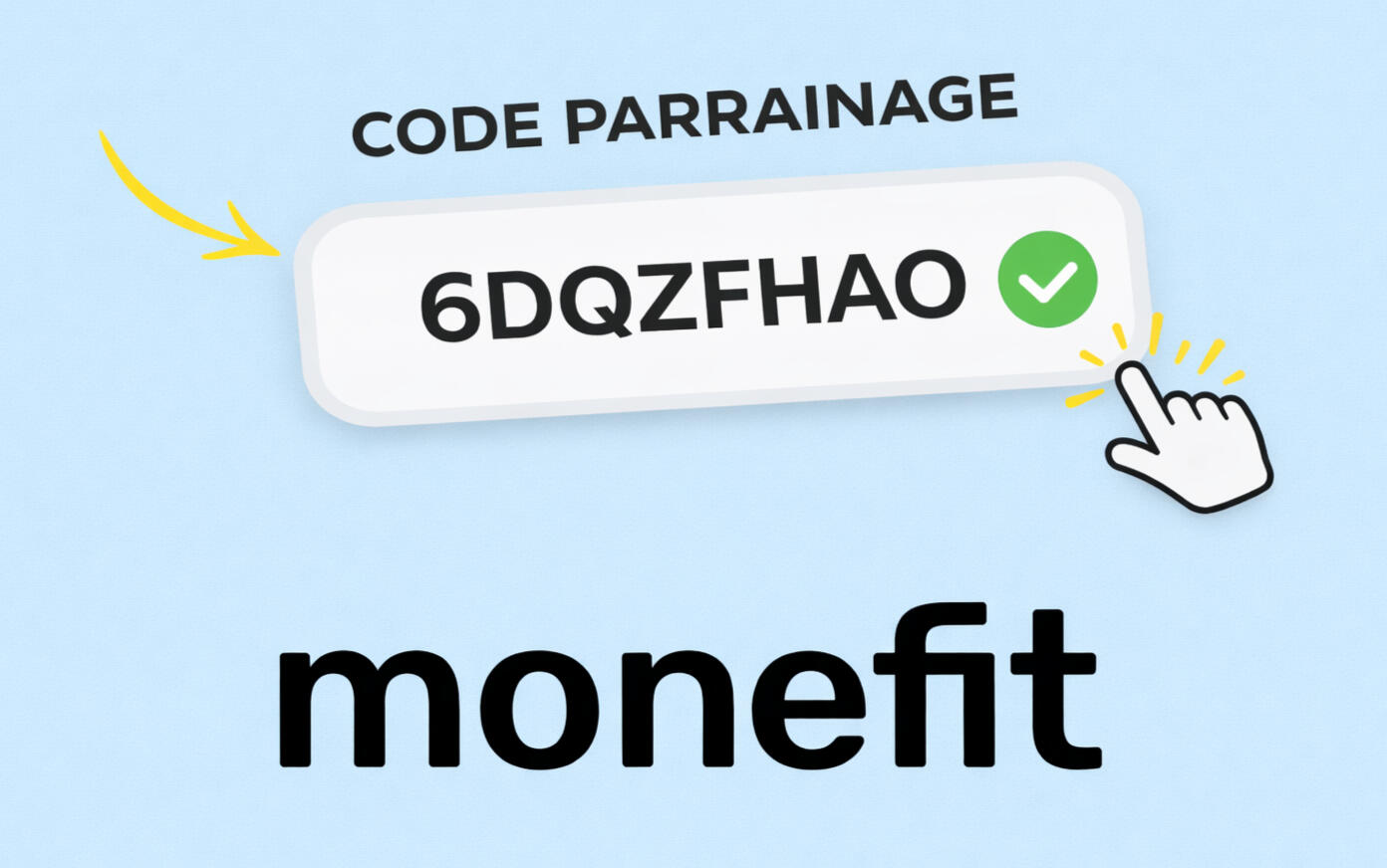 Code parrainage Monefit SmartSaver : 6DQZFHAO | 0,5% de bonus en cashback Code parrainage Monefit 6DQZFHAO permettant d'obtenir 0,5% de cashback sur tous vos investissements pendant 90 jours - Gains journaliers